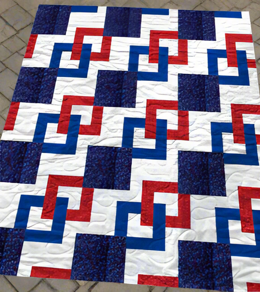 Interlocking Paths Quilt Pattern