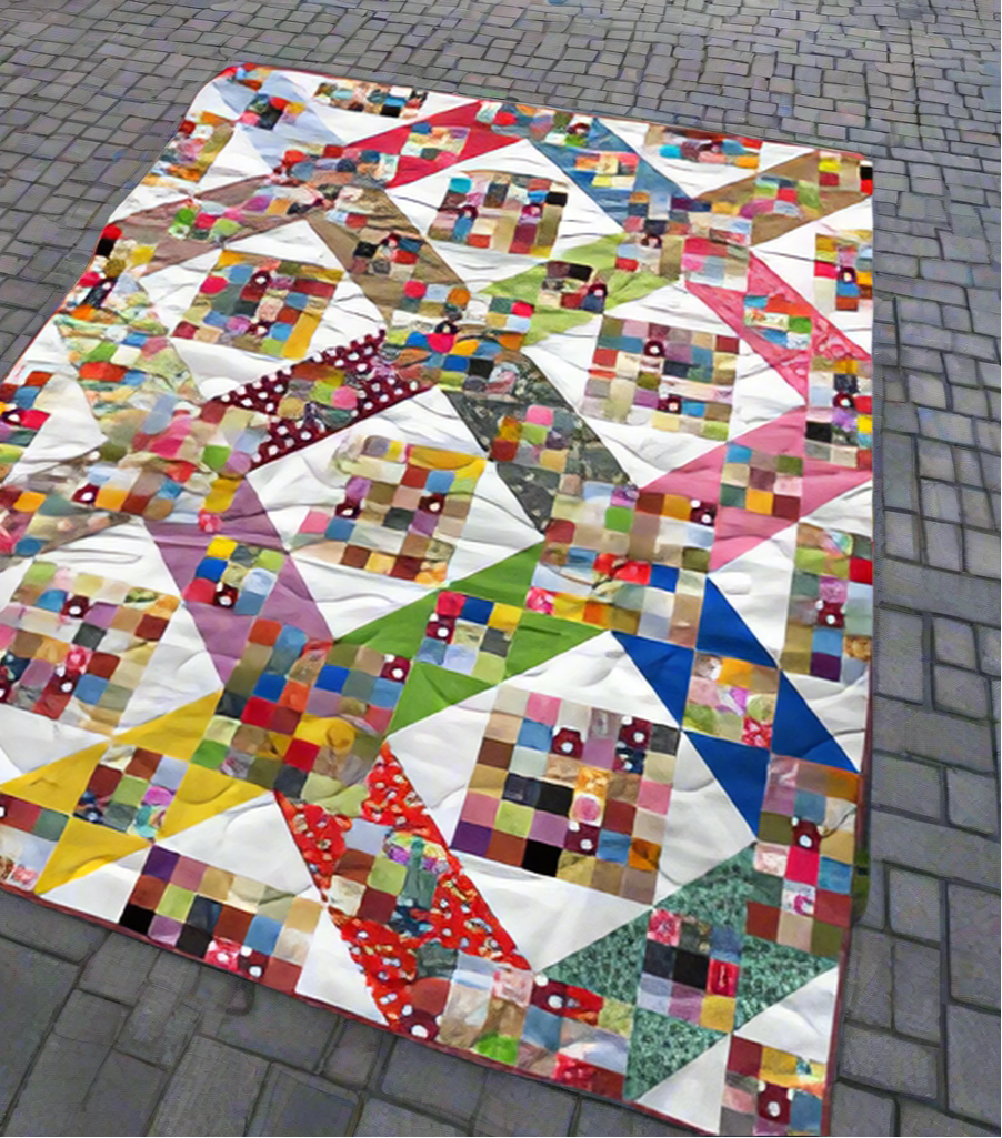 Garden of Scrappy Stars Quilt Pattern