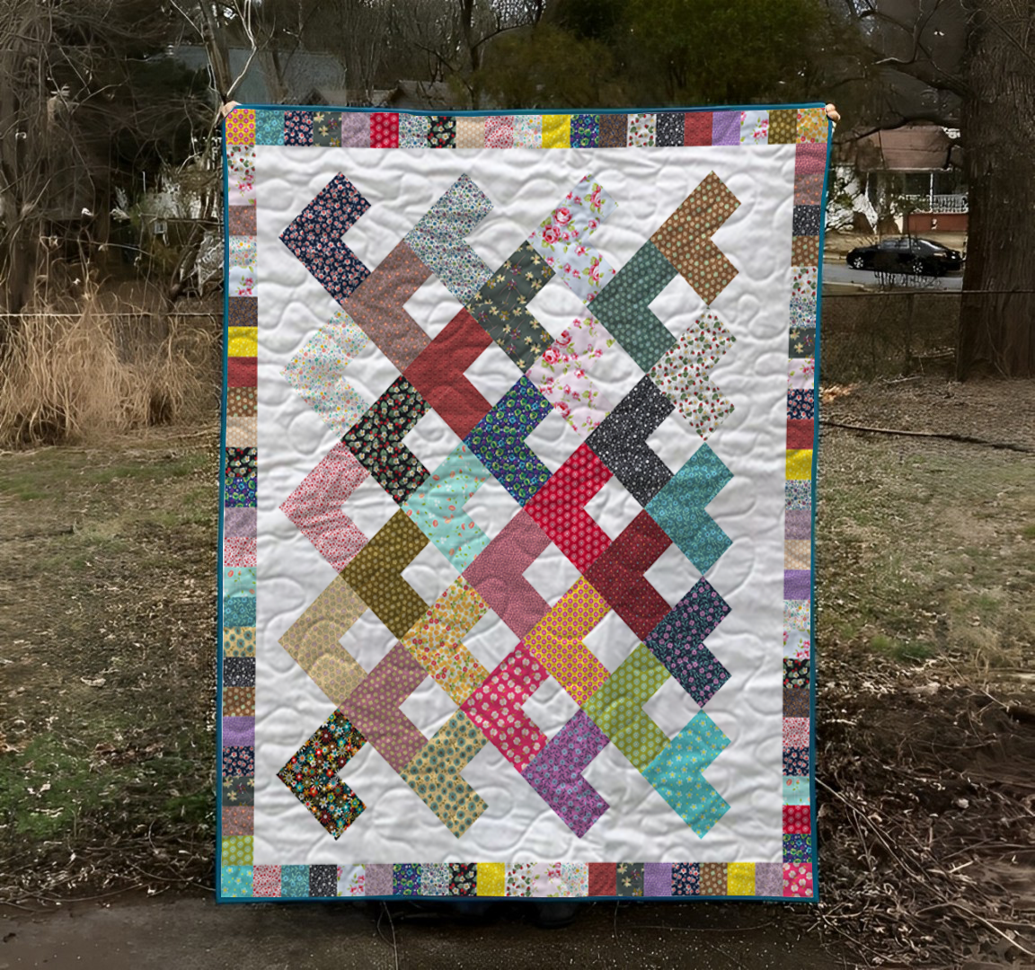 Bright Angles Quilt Pattern