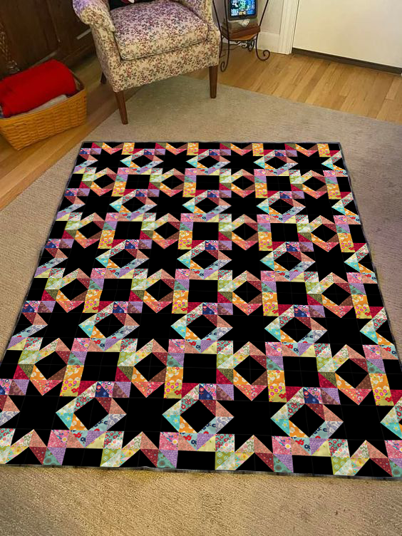 Flower Night Mystery Quilt Pattern