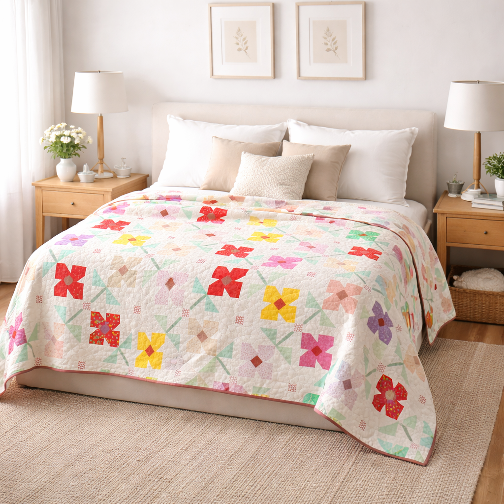Mother's Flowers Quilt Pattern