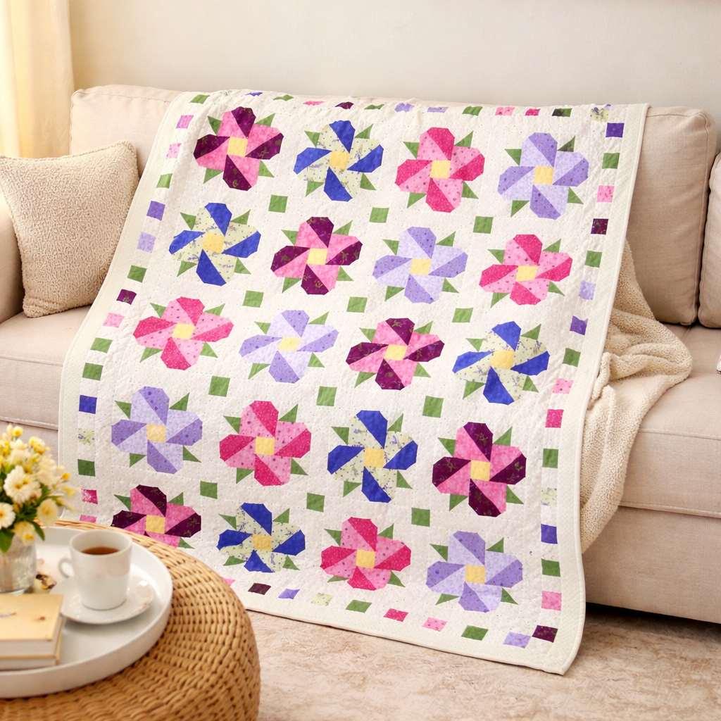 Pocket full of Posies Quilt pattern