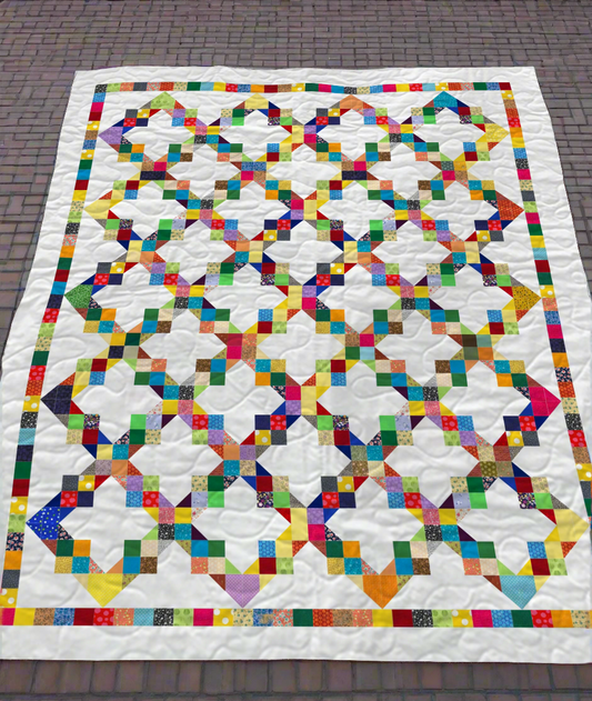Linked Rainbows Quilt Pattern