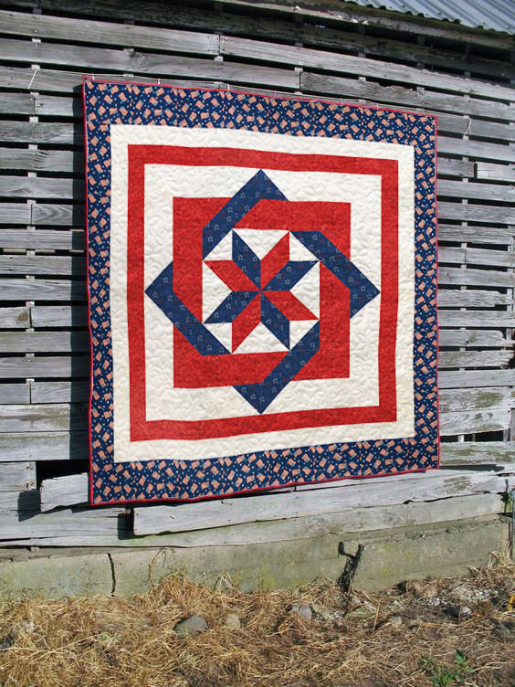 Patriotic Pinwheel Quilt Pattern