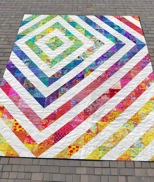 Prismatic Ripple Quilt Pattern