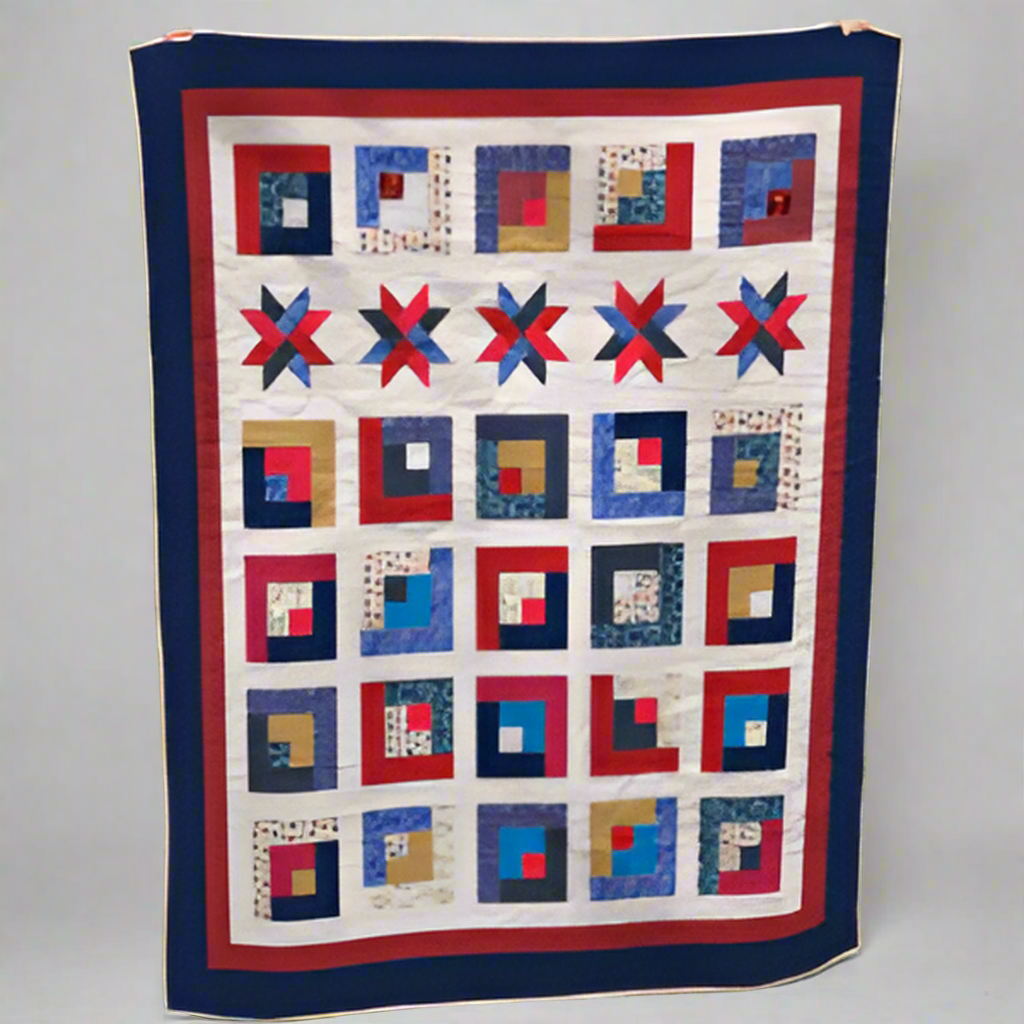 Stars and Stripes Cabin Quilt Pattern