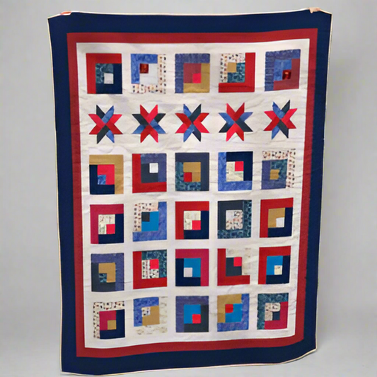 Stars and Stripes Cabin Quilt Pattern