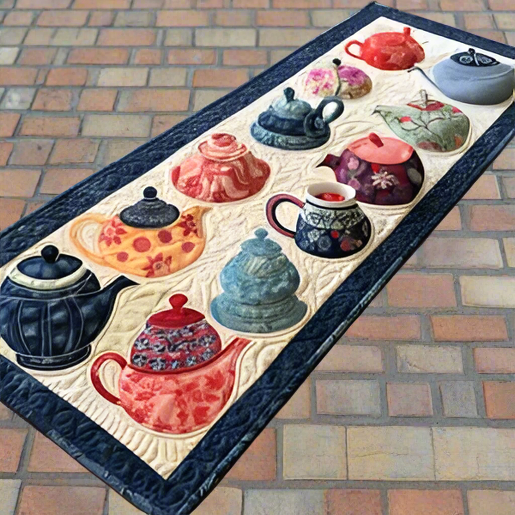 Teapot Parade Quilt Pattern