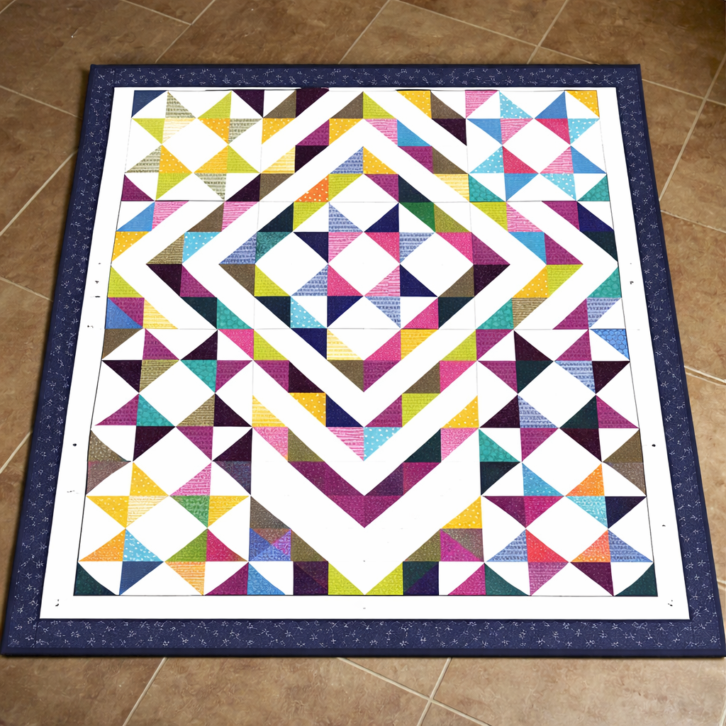 Central Star Radiance Quilt Pattern