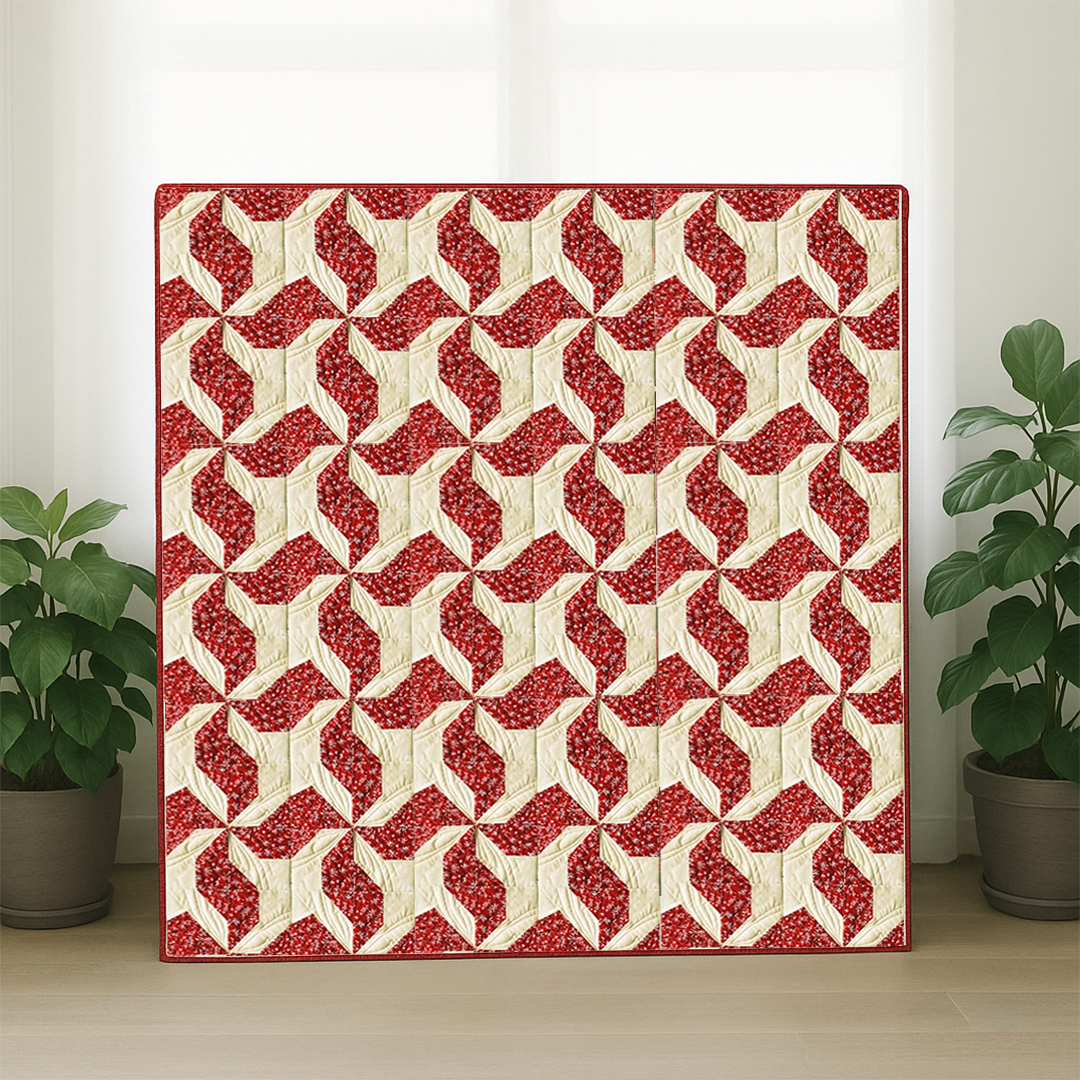 Dancing Poinsettias Quilt Pattern