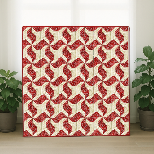 Dancing Poinsettias Quilt Pattern