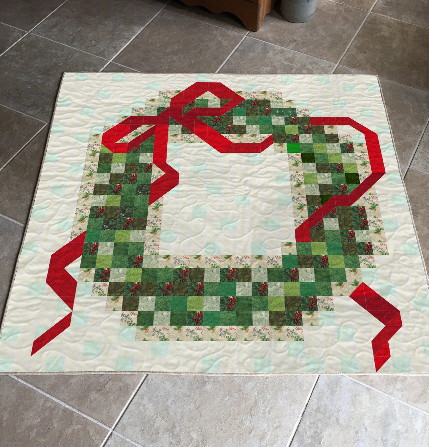 Festive Wreath Quilt Pattern