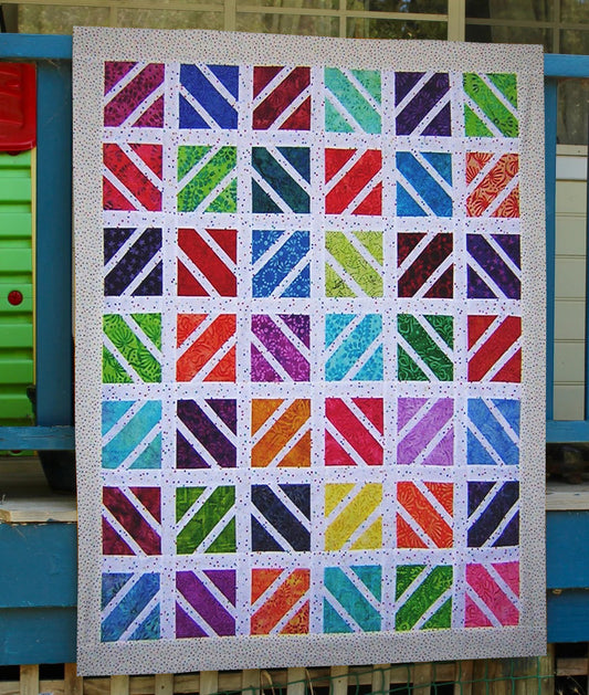 Fractured Squares Quilt Pattern