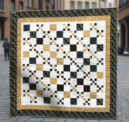 Golden Lattice Quilt Pattern