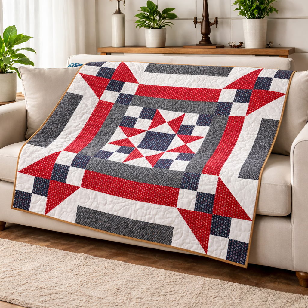 Patriotic Crossroads Quilt Pattern