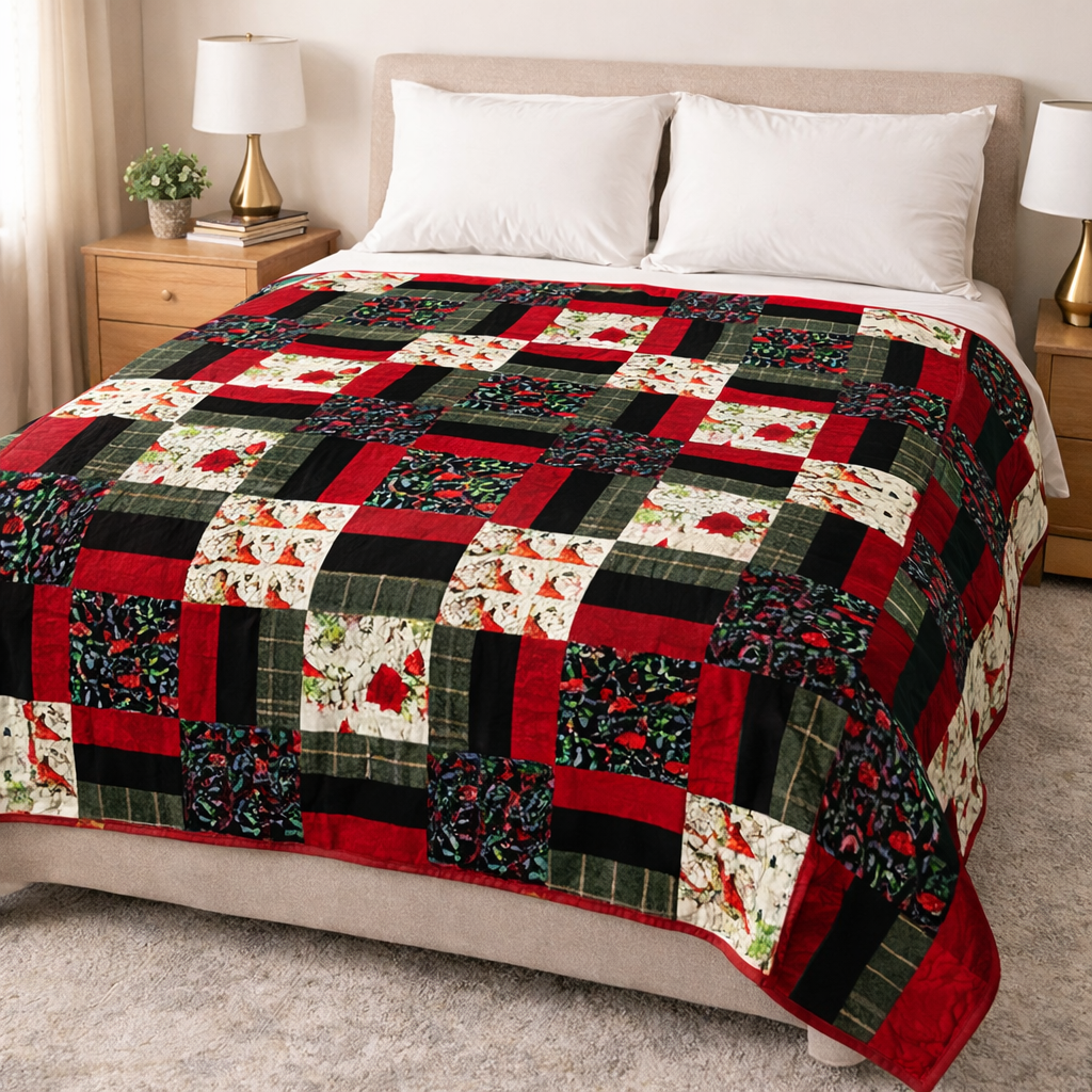 Poinsettia Parade Quilt Pattern