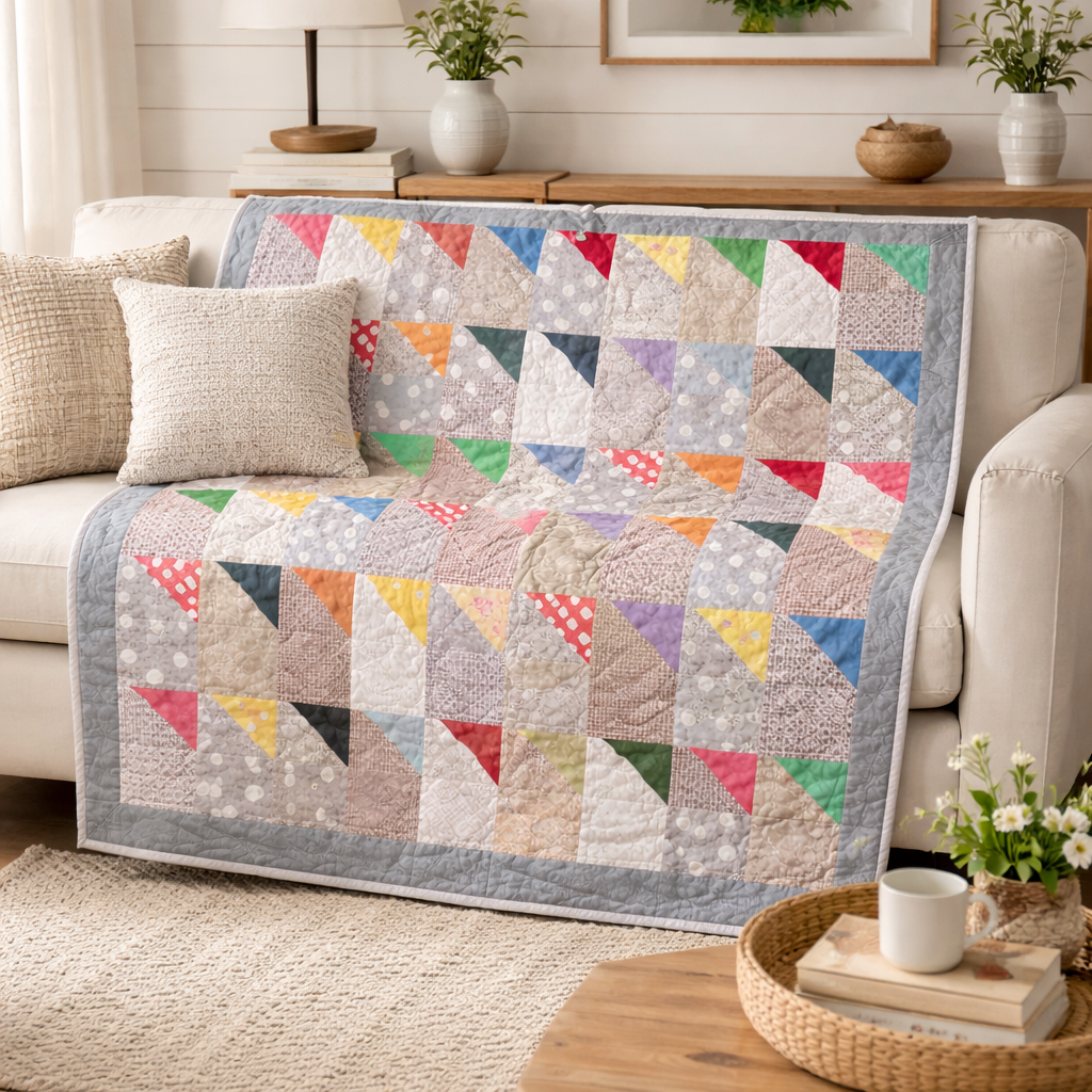 Rainbow Waves Quilt Pattern
