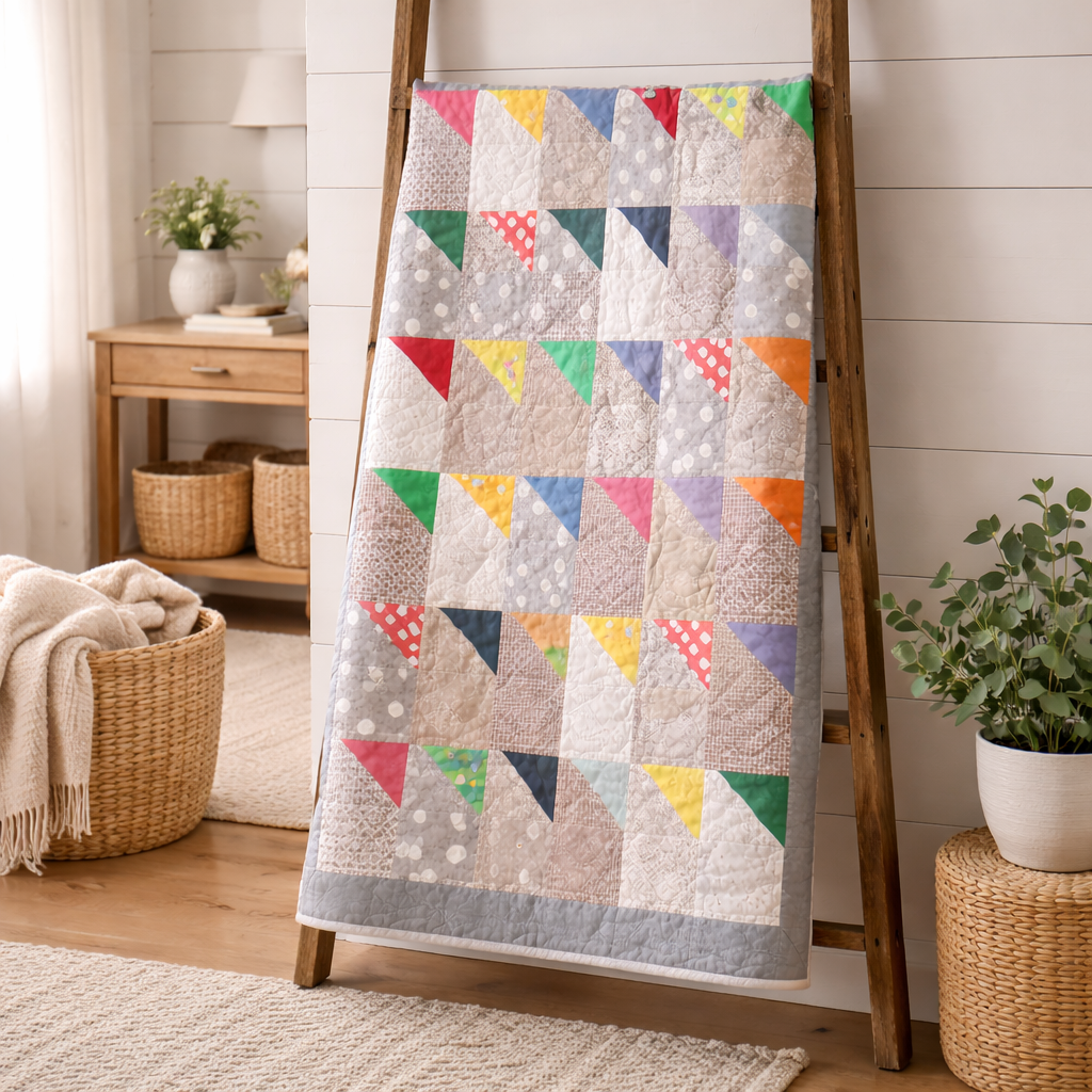 Rainbow Waves Quilt Pattern