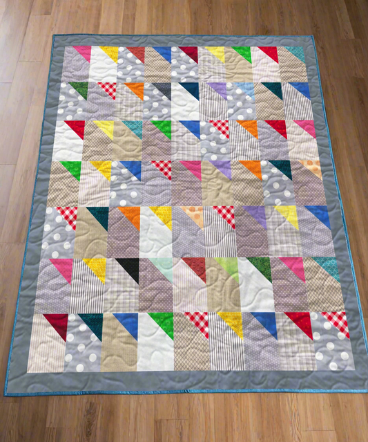 Rainbow Waves Quilt Pattern