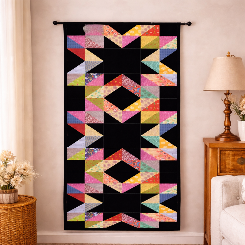 Starry Kaleidoscope Quilt Pattern