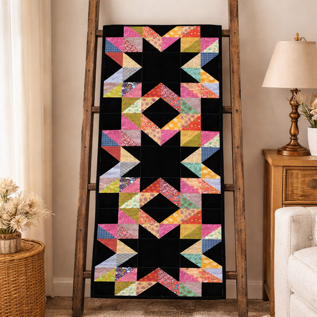 Starry Kaleidoscope Quilt Pattern