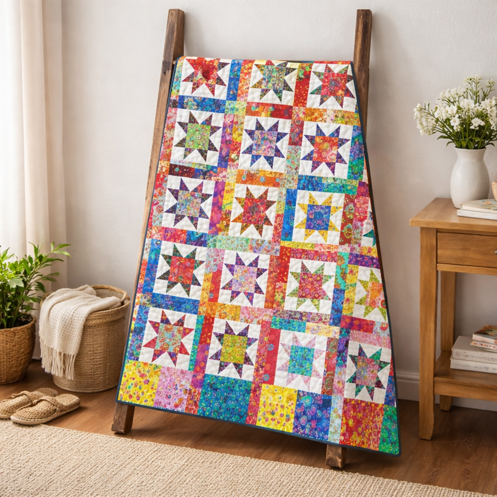 Stellar Kaleidoscope Quilt Pattern