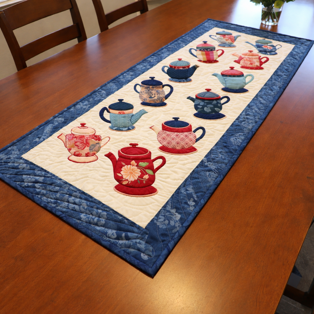 Teapot Parade Quilt Pattern