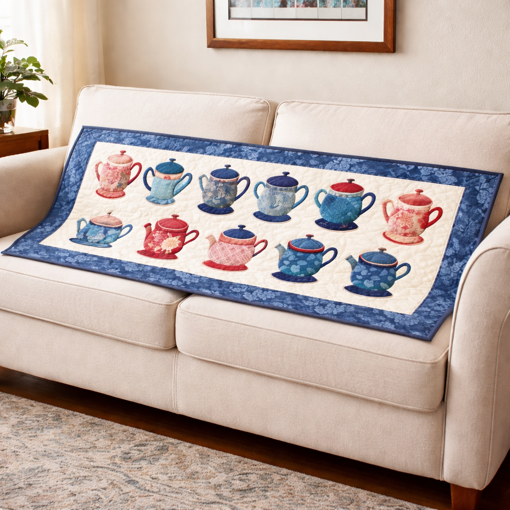 Teapot Parade Quilt Pattern