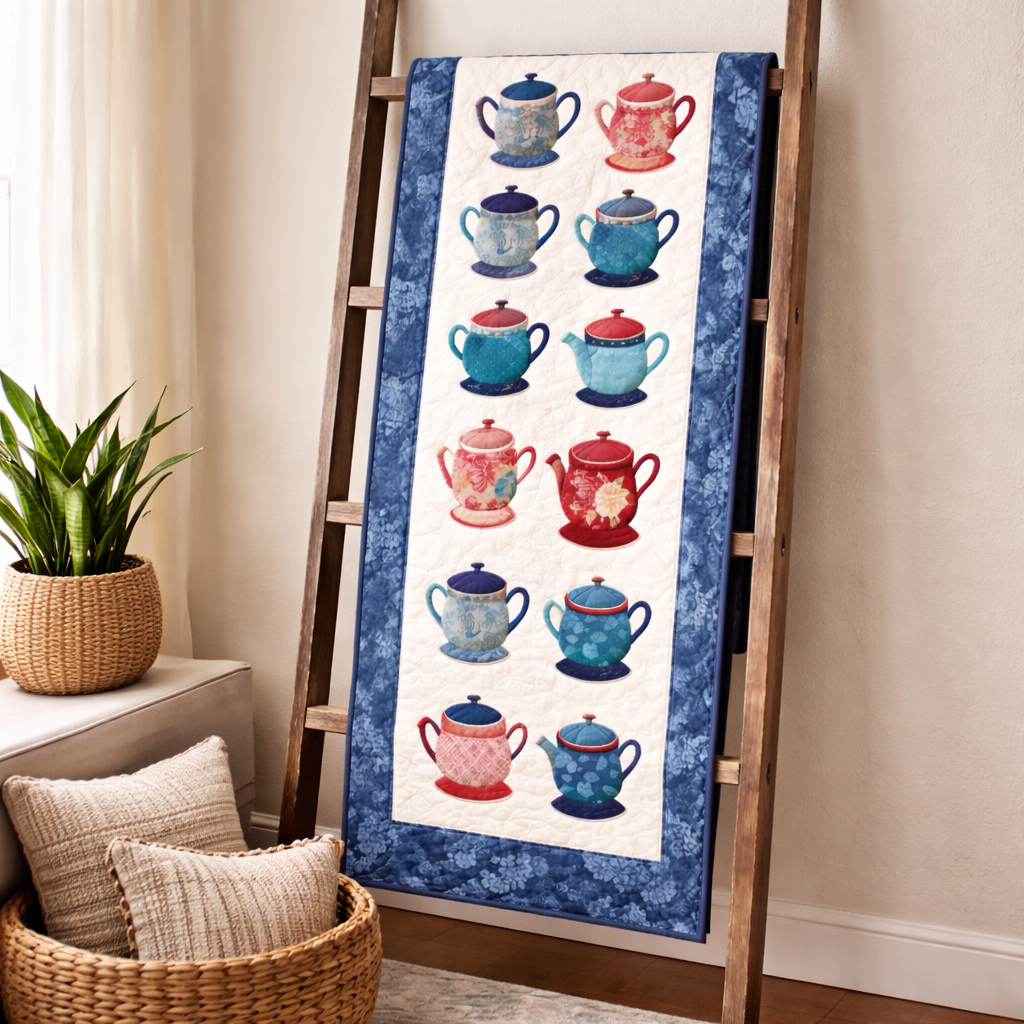 Teapot Parade Quilt Pattern