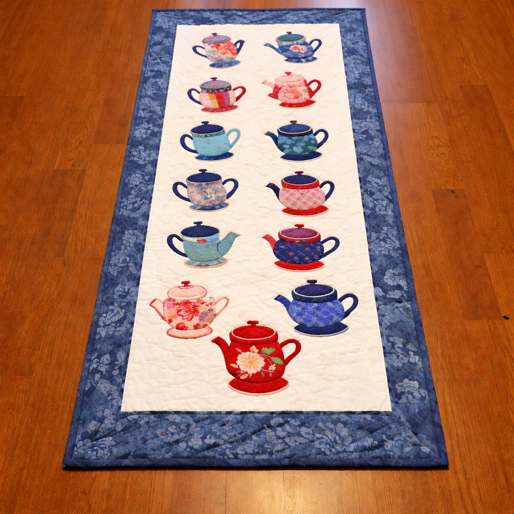 Teapot Parade Quilt Pattern