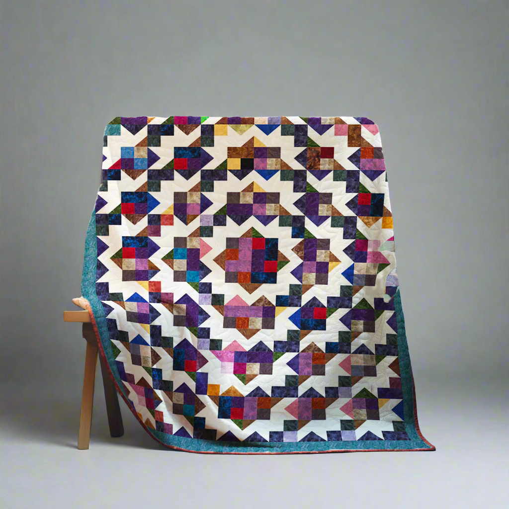 The Cosmic Blossom Quilt Pattern