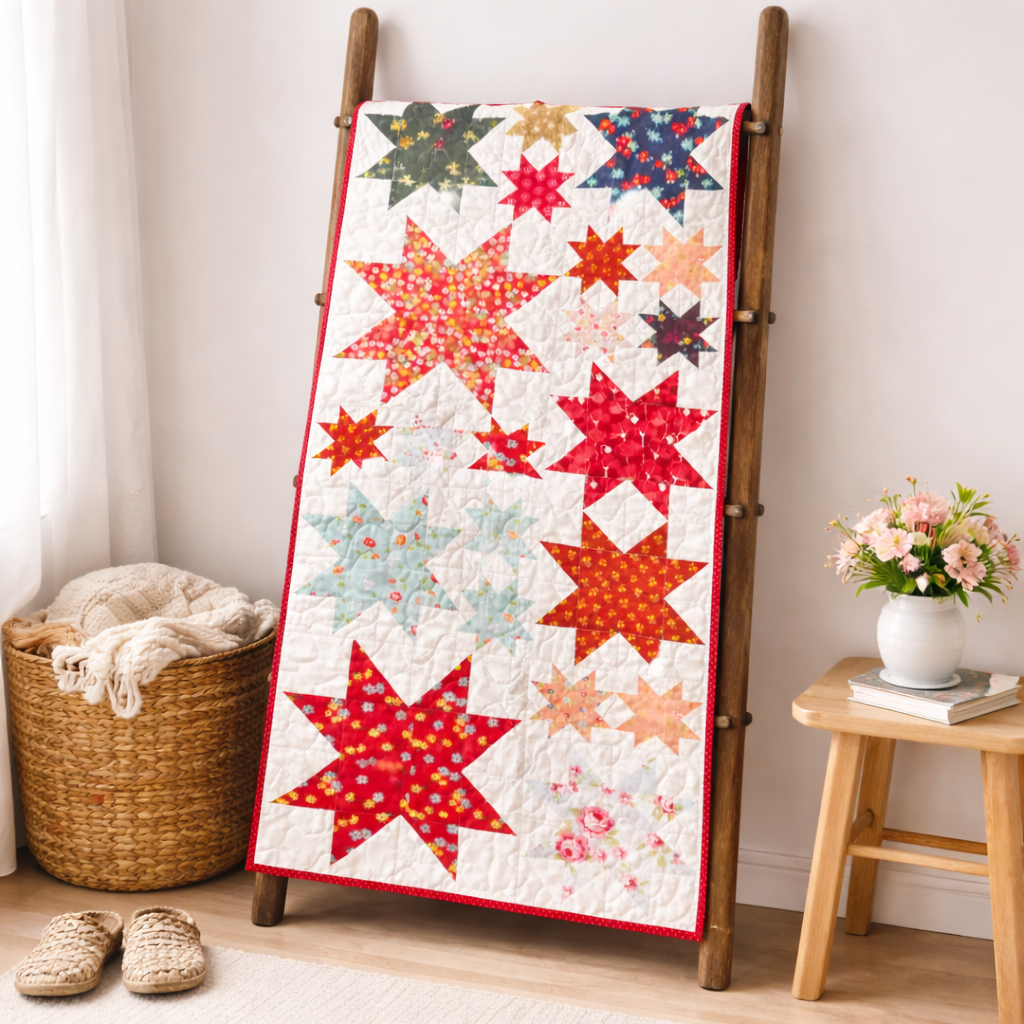 Twilight Garden Stars Quilt Pattern