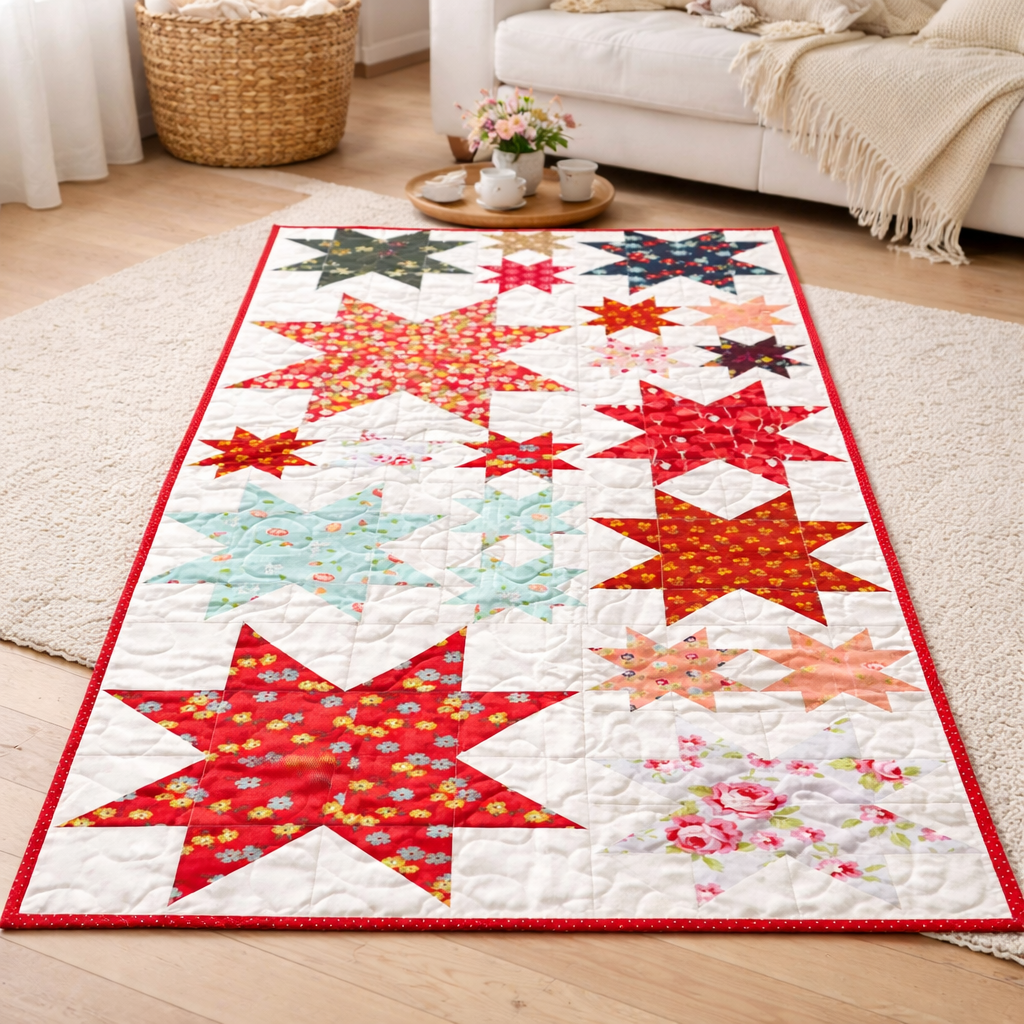 Twilight Garden Stars Quilt Pattern