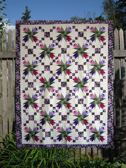 Twirling Tulips Quilt Pattern