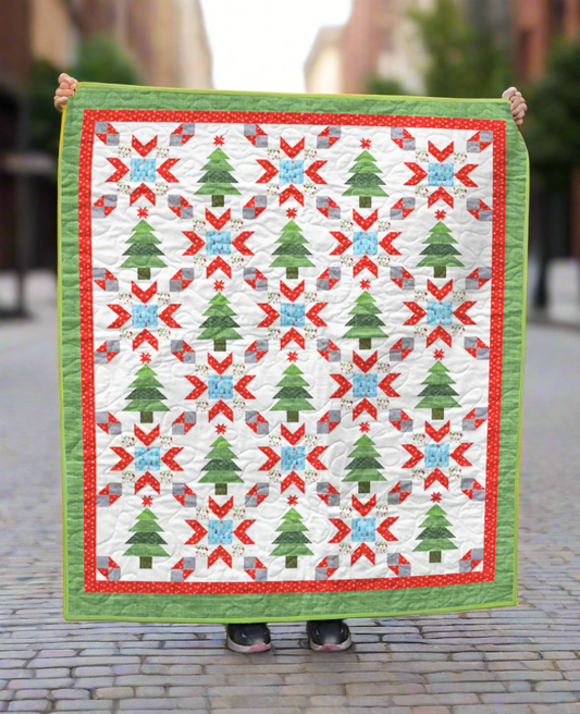 Christmas Starry Forest Quilt Pattern