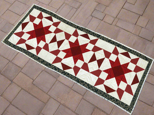 Crimson Stars Quilt Pattern