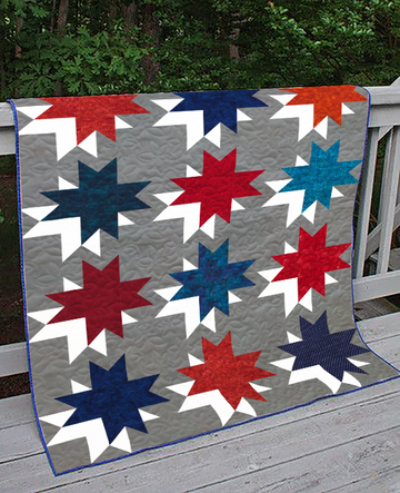 Vintage Stars Quilted Blanket NCU0LDH508