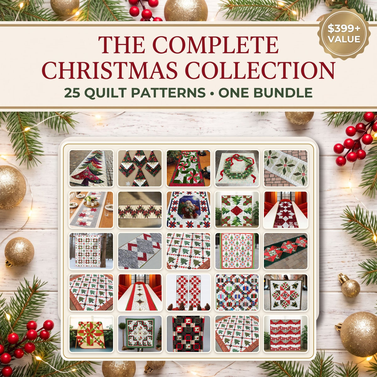 The Complete Christmas Collection: All 25 Quilt Patterns