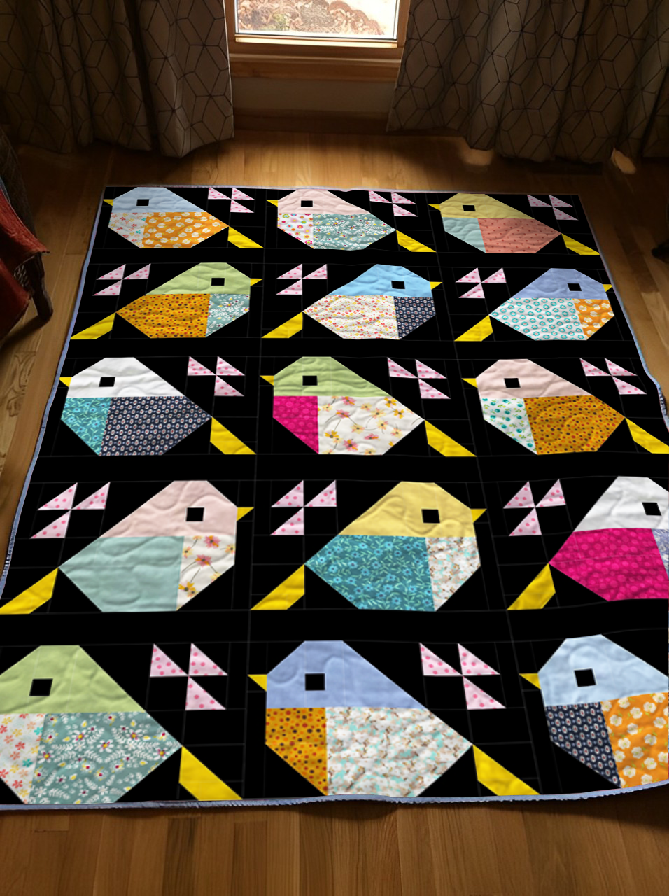 Feathered Friends Quilt Pattern Boho Blanket