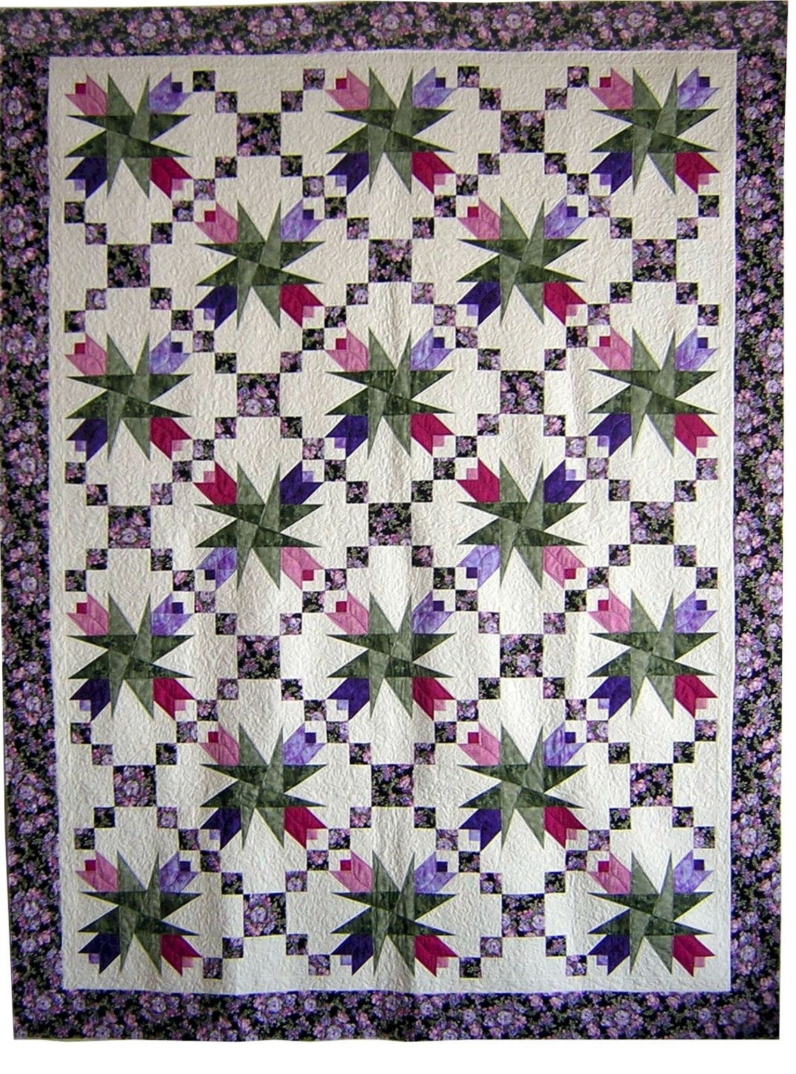 Twirling Tulips Quilt Pattern