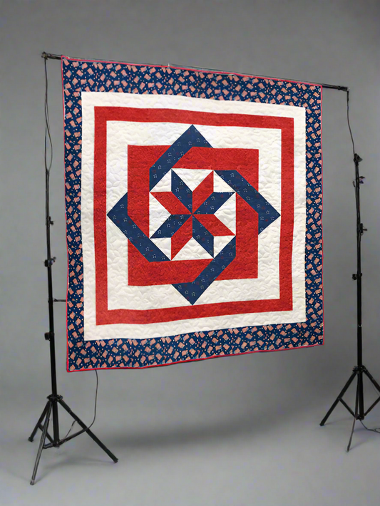 Patriotic Pinwheel Quilt Pattern