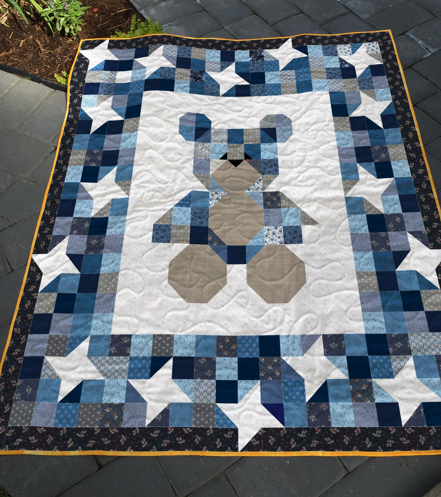 Starlight Teddy Quilt Pattern